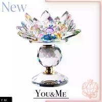 ราคา เชิงเทียนดอกบัวคริสตัลห่อแน่น!!! ส่งไวในไทย เชิงเทียนดอกบัวแก้วคริสตัล Fityle Crystal Lotus Flower Candle Holder Tealight (1729622851841919704)