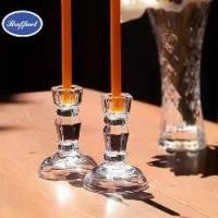 ราคา เชิงเทียนหกเหลี่ยมฐานกลม (คู่) เชิงเทียนแก้ว เชิงเทียนใส ขนาดสูง 9 ซม. Candle (1730621370863028813)