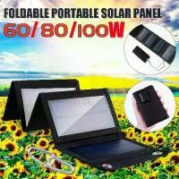 ราคา 100W/200W/300W Foldable Solar Panel USB Portable Flexible Small Waterproof Folding Solar Panels Cells 5V For mobile phone Battery Charger (1731367081861941012)