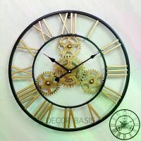 ราคา [พร้อมส่ง] นาฬิกาแขวนผนังเหล็ก INDUSTRIAL LOFT METAL ปรับฮวงจุ้ยให้ดียิ่งขึ้น LOFT WALL CLOCK เดินเรียบ เงียบ ไม่มีเสียง เข็มวินาทีแบบหมุดรูปเฟืองหมุน (1731972376846828727)