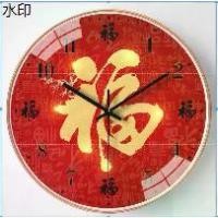 ราคา แนะนำวันนี้ นาฬิกาแฟชั่น Mute Quartz, นาฬิกาแขวนมงคล, Gongxi Fa Cai Ruyi Wall Clock (1731303534295155989)