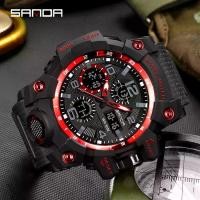 ราคา 【จัดส่งจากประเทศไทย Top Luxury Brand SANDA Men's Watch Men Sport Quartz Watches Multifunction Shock Digital Military Watches Male Analog LED Clock (1732175166917150560)
