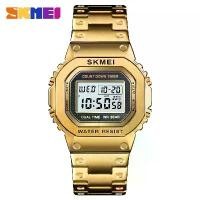 ราคา นาฬิกาผู้หญิง SKMEI 1433 กันน้ำ 30M นาฬิกาอเนกประสงค์ สายสแตนเลส นาฬิกาดิจิตอล ผู้หญิง ClocK แฟชั่นย้อนยุค นาฬิกาดิจิตอล (1731669672490666962)