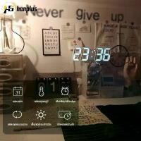 ราคา นาฬิกาดิจิตอล นาฬิกา LED นาฬิกาตั้งโต๊ะ แขวนผนัง LED Digital Wall Clock มีให้เลือก 2 แบบ ขอบสีขาวและขอบสีดำ (1732165406762632636)