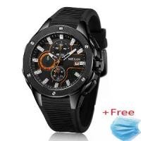 ราคา MEGIR Brand Quartz Men Watch Clock Relogio Masculino Luxury Chronograph Silicone Army Military Sport Watches Mens Saat Erkekler MN2053G - intl (1731708837208884237)