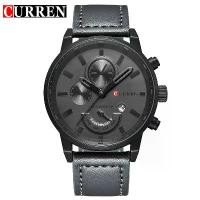 ราคา CURREN Men's Casual Sport Quartz Watch Mens Watches Top nd Luxury Quartz-Watch Leather Military Watch Wrist Male Clock Drop (1731720157429662919)