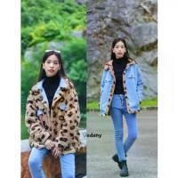 ราคา Twoside Jeans Jacket เสื้อยีนส์บุขนกันหนาว ลายเสือดาว VDN-Coat 006 (1731608369025877039)