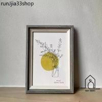 ราคา คลังสินค้า กรอบรูปลายไม้สีเทา สำหรับใส่รูปภาพขนาด 4"x6" (Photo frame) (1731580334994589156)