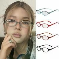ราคา 【Yurianna】เล็ก Frame Hottie ใส่แว่น Y2K วินเทจญี่ปุ่นเกาหลีกรอบแว่นตาขนาดเล็กยุโรปและอเมริกาไล่ระดับสีแว่นตา (1731505295401519356)