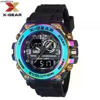 ราคา X-GEAR สปอร์ตแฟชั่นนาฬิกาทหารกันน้ําระบบคู่ นาฬิกาข้อมือผู้ชาย รุ่น 985นาฬิกาโอปอ (1731933478976390289)