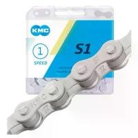 ราคา โซ่จักรยาน โซ่ฟิคเกียร์ fixed gear KMC single speed 112 ข้อ มีปลดไว สีเงิน Silver แนะนำ (1731821945934087686)