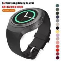 ราคา สายซิลิโคน สำหรับ Samsung Galaxy Gear S2 SM-R720/SM-R730 สมาร์ทวอทช์ สายซิลิโคน สายรัดข้อมือ พร้อมตัวล็อคโลหะ สไตล์สปอร์ต (1730763831410657397)