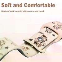 ราคา สายซิลิโคน สำหรับนาฬิกา Samsung Galaxy 42 มม./Gear Sport/Gear S2, ดีไซน์การ์ตูน (1731778872209802935)