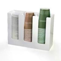 ราคา Acrylic Box For Keep Drink Glass กล่องอะคริลิคจ่ายแก้ว กล่องใส่แก้วกาแฟ ที่ใส่แก้ว เครืองดื่ม 3 ช่อง สีขาว (1731296513250919886)