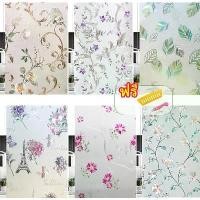 ราคา [COD] 【เครื่องมือฟรี】ฟิล์มติดกระจก（60/90cm*200cm）สูญญากาศ หนา พิมพ์ลาย3Dหนาพิเศษ สติกเกอร์กระจกGlass film สามารถใช้ซ้ำได้ ดอกไม้สี ฟิล์มติดกระจก สูญญากาศ (1732128007638516871)