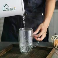 ราคา [พร้อมส่ง] HOMEBERG แก้วสองชั้น แบบมีหู แก้วน้ำ แก้ว 2 ชั้น แก้วกาแฟใส 2ชั้น แก้วกาแฟ แก้วใส แก้วใสสวยๆ แก้วทนความร้อน Double Wall Glass ใส่ได้ทั้งร้อนเย็น (1731420635793622557)