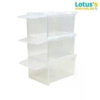 ราคา โลตัส กล่องรองเท้า ฝาสไลค์ แพ็ค 3 กล่อง (สีขาว) LOTUSS SLIDE SHOE BOX PACK 3 (1732429861230773422)