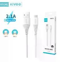 ราคา KIVEE สายชาจ Micro USB สายชาต Type C 1M สำหรับ Android Samsung oppo vivo Data cable สายข้อมูล (1732235519685985860)