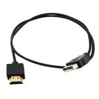 ราคา USB 2.0 Male to HDMI Converter PC TV HD HDTV Adapter Charging Cable 52cm (1732150617456740009)