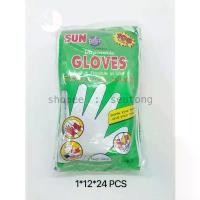 ราคา ราคาส่ง!! ถุงมือพลาสติก ถุงมืออเนกประสงค์ ถุงมือทำอาหาร แบบใช้แล้วทิ้ง Sun Brite Gloves pack 12*24 ชิ้น (144คู่) (1732071023440069965)
