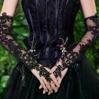 ราคา opera gloves ถุงมือเจ้าสาว สไตล์เกาหลี ลูกไม้ เวทีเจ้าสาว สีแดง กลวงออก ยาวและสั้น อเนกประสงค์ เหมาะสำหรับเพื่อนเจ้าสาว ถุงมือขนมปัง สำหรับผู้หญิง (1731409736700036122)