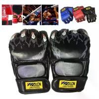 ราคา นวมฝึก นวมมวย Boxing Gloves ถุงมือชกมวย อุปกรณ์สำหรับชกมวยสำหรับผู้ใหญ่ 1 คู่ นวมซ้อมมวยแบบตัดปลายนิ้ว นวมชกมวย นวมต่อยมวย Sport ออกกำลังกาย กีฬา (1729572297152498505)