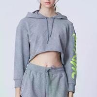 ราคา Oversized cropped hoodie เสื้อครอปแขนยาว เสื้อคลุมออกกำลังกาย (1729617062745442846)