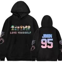 ราคา M-3xl BTS Hoodie Bangtan Boys Love Yourself Hoodies/เสื้อกันหนาว Jungkook/Suga/Jin/V/Jimin/Pullover ผ้าฝ้าย 100% Top จัดส่งเฉพาะจุด (1731767060805813265)