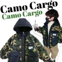 ราคา เสื้อกันหนาวเด็ก Camo Cargo Hoodie ลายทหาร ใส่กันหนาว texture ผ้าด้านนอกเป็นแนวขนแกะ (STREET171) (1729591824124709672)