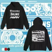 ราคา ohlins เสื้อฮู้ด OHLINS | Hoodie ผ้าฝ้าย Hoodie OHLINS รถจักรยานยนต์โช้คอัพดัดแปลงแขนยาว (1731103347007916500)