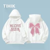 ราคา TIHIK hoodie ฮู้ดแขนยาว cotton โอเวอร์ไซส์ เสื้อฮู้ดแฟชั่นสไตล์เกาหลี A0725 (1731348772291643801)