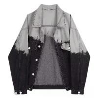 ราคา StylePop เสื้อJacket แจ็คเก็ตยีน สีดำตัดขาว V1 Black White (1729653014763637426)