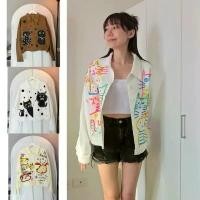 ราคา CREATIVE PAINTING CROP Jacket เสื้อเพ้นท์ลาย (1730001476484696720)