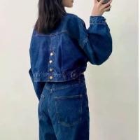 ราคา Basic Jacket Jeans เสื้อครอปยีนส์แต่งกระดุมหลัง : เสื้อคลุมยีนส์แฟชั่น แจ็คเก็ตยีนส์แฟชั่น ผู้หญิง y2k (1729584006537972190)