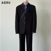 ราคา ชุดสูทผู้ชาย ASRV ดีไซน์เท่ สไตล์เกาหลี ดีไซน์ย้อนยุค เสื้อโค้ทลำลองทรงหลวมมีสไตล์ carhartt เสื้อ ฮาวาย วินเทจ rock jacket men detroit jacket (1732138048291047645)