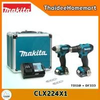 ราคา MAKITA ชุดสว่านไร้สาย COMBO KIT 12V MAX. CLX224X1 ( TD110D / DF333D ) รับประกันศูนย์ 1 ปี (1731069544085228387)