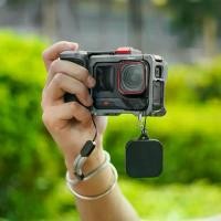 ราคา อลูมิเนียมอัลลอยด์ Xplorer Grip Kit, ใหม่, กรอบกล้องปุ่มชัตเตอร์แบบปลดเร็ว, ที่วาง Vlog สตรีทกริป, จับถนัดมือป้องกัน, กรงกระต่าย, เหมาะสำหรับ Insta360 Ace Pro 2/Ace Pro, อุปกรณ์เสริมกล้อง (17318614676