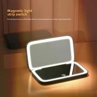 ราคา กระจกแต่งหน้า LED แบบพกพา, ไอคอนกระจกที่แท้จริง, กระจกเซลฟี่, กระจกส่องสว่าง, สองด้าน, พร้อมไฟ, เหมาะสำหรับการแต่งหน้า, พกพาสะดวก กระจก เก็บ เสียง เลิ่กลั่ก 2 way mirror (1732179327960844295)