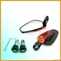 ราคา amygdashop แบบพกพา กระจกมองหลังกระจกมองหลังรถจักรยานยนต์มอเตอร์ไซค์กระจกมอง360องศาอลูมิเนียม7/8 "มือจับมอเตอร์ไซค์กระจกมองหลัง2ชิ้น/เซ็ต ปลาย แฮนด์ scoopy Motorcycle Mirror (1730769212732311726)