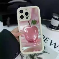 ราคา Pink Glass Pattern iPhone Case for 15 Pro Max 14 Plus 11 12 13 XR Mirror Like iPod Stylus Box Design (1732224435370820782)