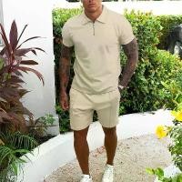 ราคา ชุดกางเกงขาสั้นแขนสั้นผู้ชาย, เสื้อผ้าผู้ชายสไตล์ยุโรปและอเมริกาออกแบบ, ชุดลำลอง, ทรงสลิมฟิต, ชุดสองชิ้นฤดูร้อน, สีทึบ, เหมาะสำหรับการค้าต่างประเทศ, มีจำหน่ายใน Myshop မ ဝ က ် (1731465504258623374)