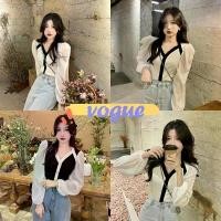 ราคา เสื้อเชิ้ตผ้าไหม คอวี ไซส์เล็ก ซีทรู แขนยาว สไตล์เกาหลี น่ารัก สำหรับเด็กผู้หญิง 7263เสื้อคลุมไหมพรมแขนยาวน่ารักๆ mean girls regina george outfit sweater maisonคาร์ดิแกนเสื้อคาร์ (1732305228431460514)