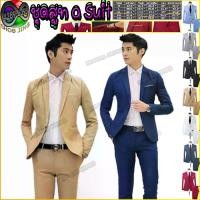 ราคา ชุดสูทเจ้าบ่าวแต่งงานสองชิ้น เสื้อสูทชุดผู้ชายสไตล์เกาหลีเสื้อ+กางเกงชุดสูทผู้ชายสำเร็จรูปเหมาะนักธุรกิจ เพื่อนเจ้าบ่าว มืออาชีพแบบสบาย ฝ้าย โพลีเอสเตอร์ แขนยาว ธรรมดา ซักเครื่อง (1729646871666264698)