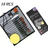 ราคา Nylon Hair พู่กัน เซ็ท18ด้าม พร้อมกระเป๋า พู่กันสีโปสเตอร์ / พู่กันสีน้ำ / พู่กันสีน้ำมัน / พู่กันสีอะคริลิค Paint Brush (1732263141871223893)