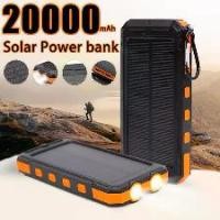 ราคา พาวเวอร์แบงค์ 20000mAh Solar powerbank โซล่าเซลล์ ชาร์จไว แบตสำรอง พกพาง่าย รับประกัน1ปี (1732088435546490747)