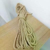 ราคา LerThai เชือกป่าน เชือกกระสอบฝนเล็บแมว หรือสำหรับตกแต่งDIY เชือกเส้นใหญ่หนา hemp rope (1732310408241579264)