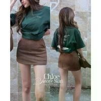 ราคา ICEBLINK l Chloe Suede skirt กระโปรงสีน้ำตาลทรงเอ ที่นิยมมากที่สุด (1732046118895060455)