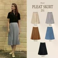 ราคา Rool - Pleat skirt 231 กระโปรงพลีท เอวสม็อคยางยืด (1732435452434023951)