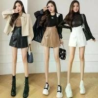 ราคา 3 สี / กระโปรง กระโปรงหนัง มีซับในกันโป๊ ร่น PU Skirt - SK4 คลังสินค้า (1731774709606155491)