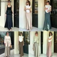 ราคา พร้อมส่ง ครบสี (กระโปรง) SATIN MAXI SKIRT #9917 x2 กระโปรงผ้าซาติน กระโปรงยาว (1732197606371592096)